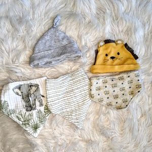 Bibs and hat set!